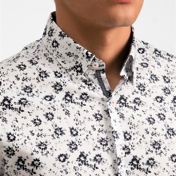 Ricky & Micky Other - Ricky Micky New Men's Floral Shirt Black White